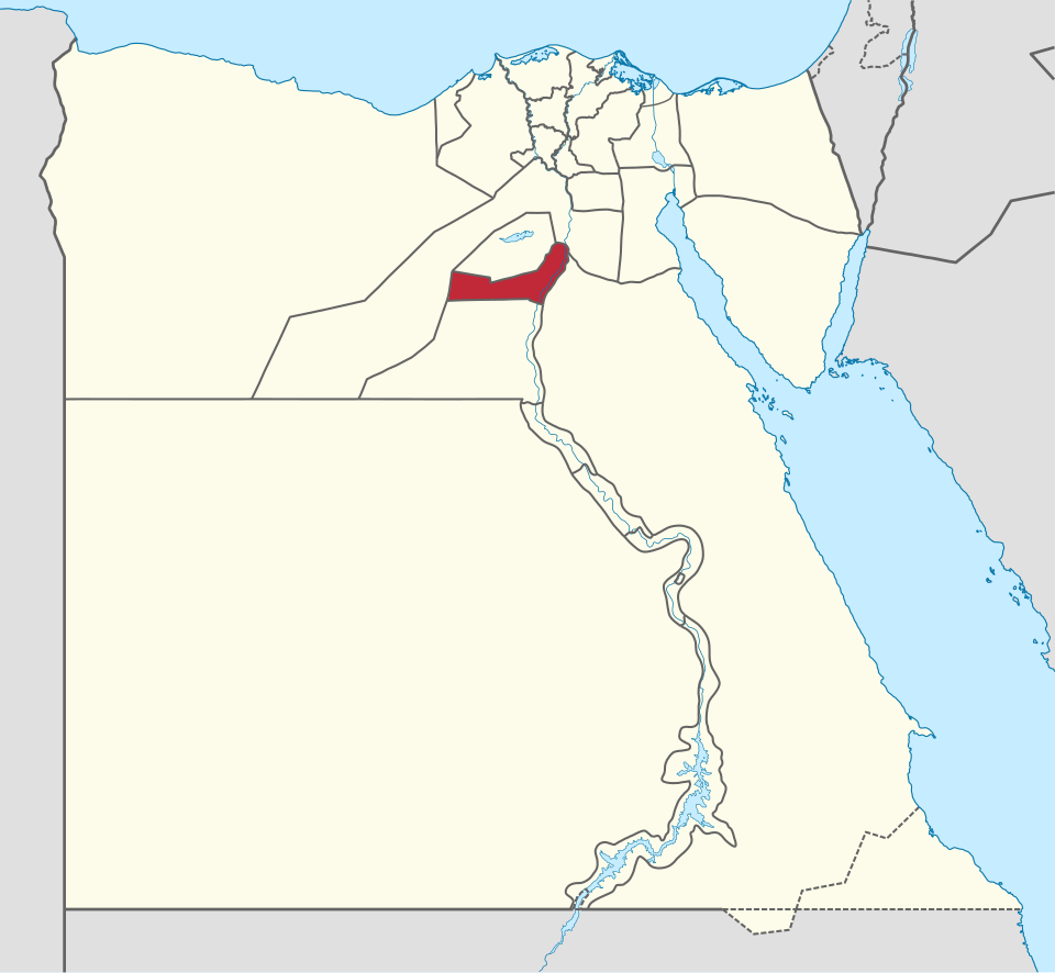 خريطة موقع بني سويف على مصر