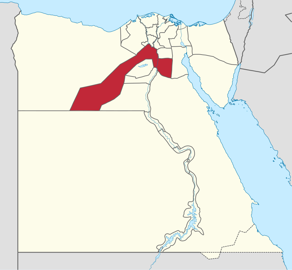خريطة موقع الجيزة على مصر