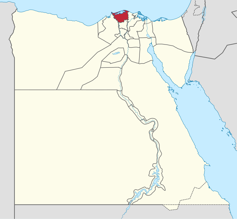 خريطة موقع كفر الشيخ على مصر