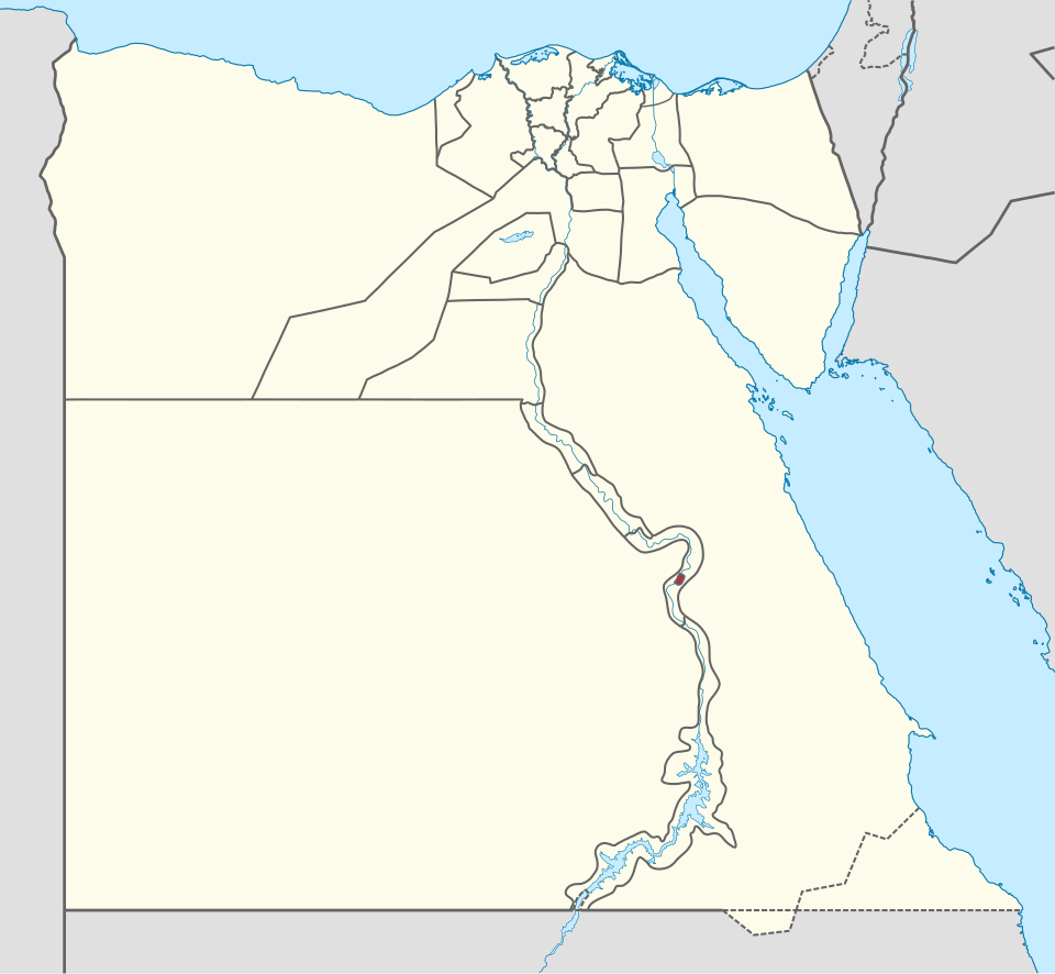 خريطة موقع الأقصر على مصر