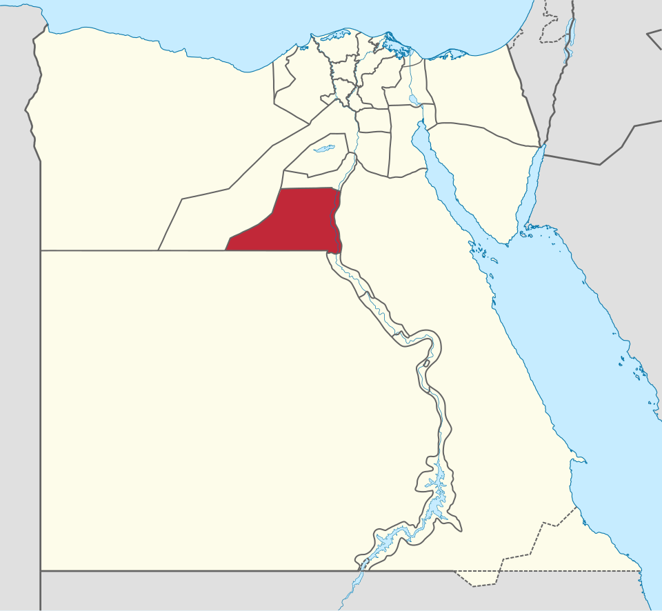 خريطة موقع المنيا على مصر