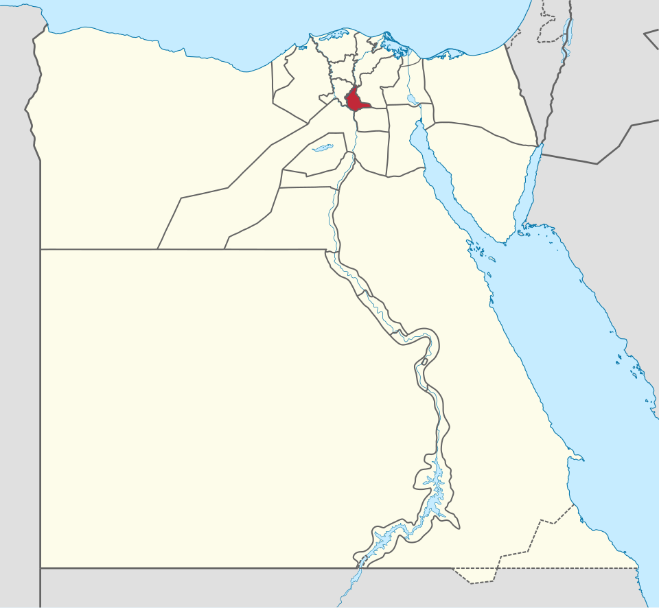 خريطة موقع القليوبية على مصر